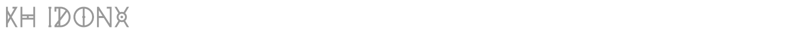 KH Idonx font preview